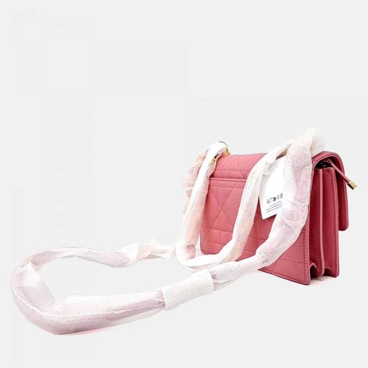 Pre Owned Dior Pink Leather Miss Caro Mini