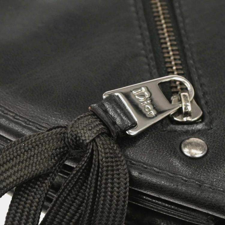 Pre Owned Dior Admit It Corset Black Leather Shoulder Bag