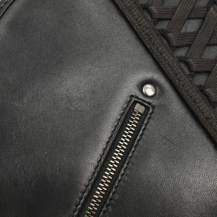 Pre Owned Dior Admit It Corset Black Leather Shoulder Bag