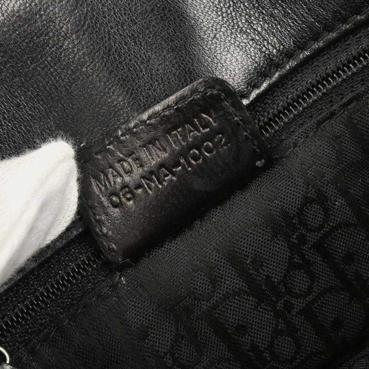 Pre Owned Dior Admit It Corset Black Leather Shoulder Bag