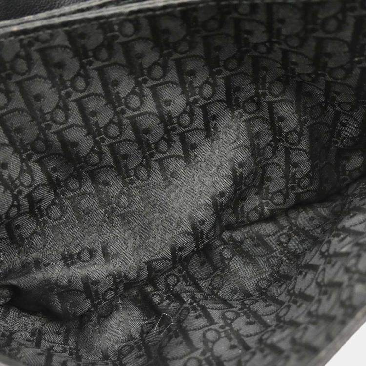 Pre Owned Dior Admit It Corset Black Leather Shoulder Bag