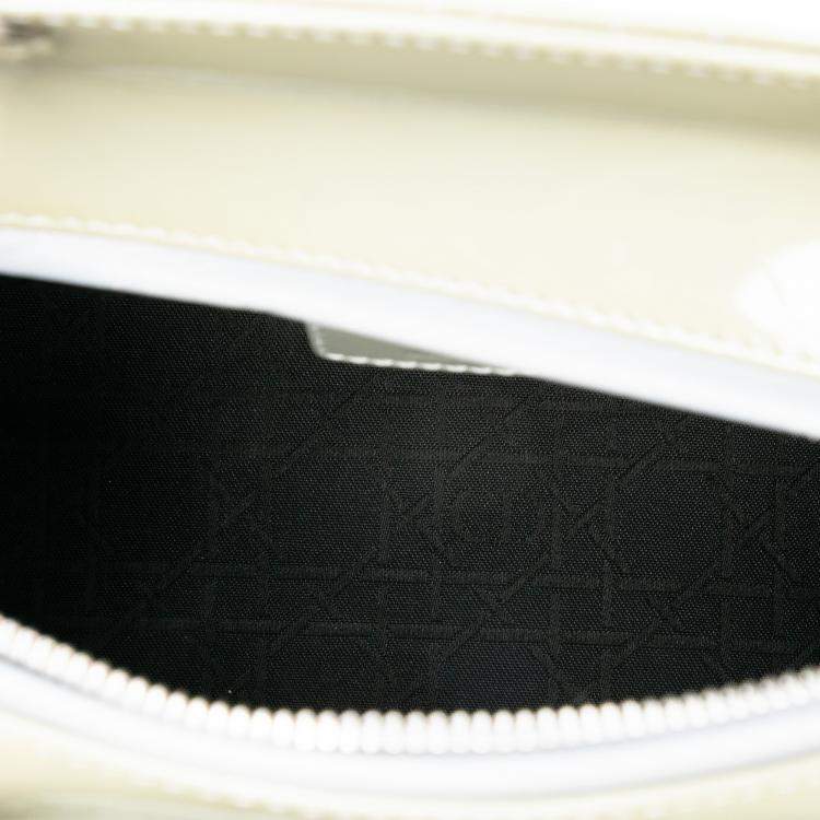 Pre Owned Dior Green Medium Patent Cannage Lady Dior