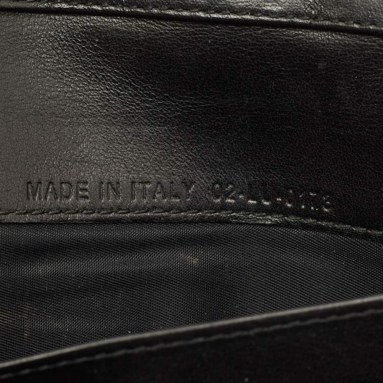 مملوكة مسبقًا Dior Lady Dior Black Cannage Patent Leather Chain Clutch