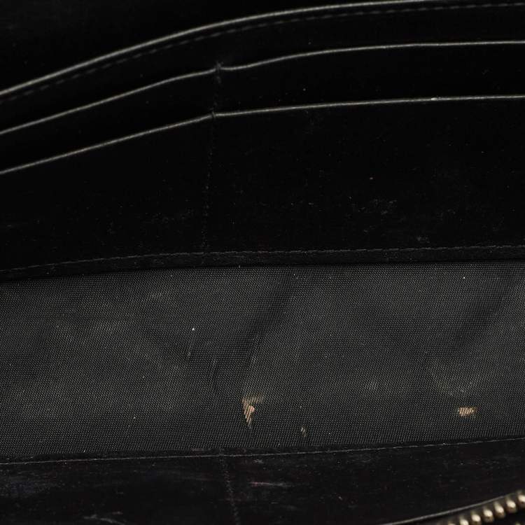 مملوكة مسبقًا Dior Lady Dior Black Cannage Patent Leather Chain Clutch