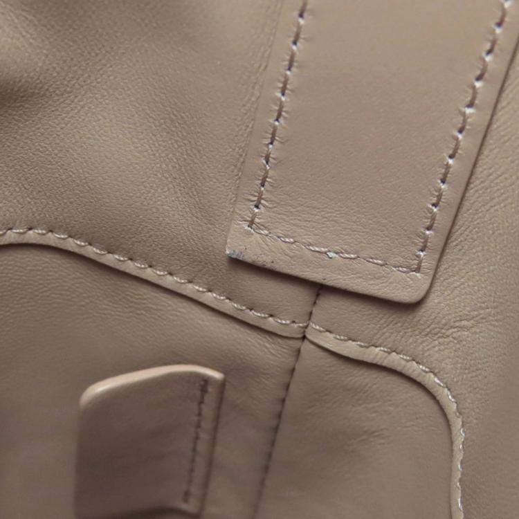 Pre Owned Dior Toujours Medium Calfskin Leather Top Handle Bag