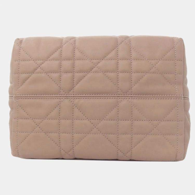 Pre Owned Dior Toujours Medium Calfskin Leather Top Handle Bag