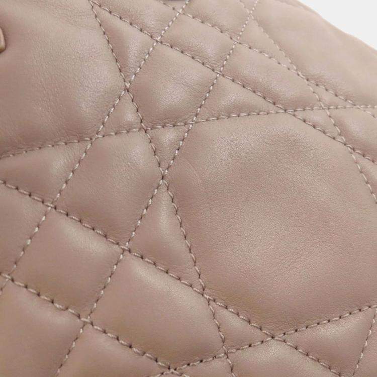 Pre Owned Dior Toujours Medium Calfskin Leather Top Handle Bag