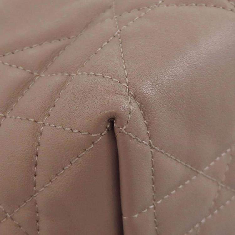 Pre Owned Dior Toujours Medium Calfskin Leather Top Handle Bag