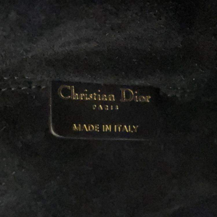 Pre Owned Christian Dior Tote Bag  Macrocannage Toujours  Large  Black