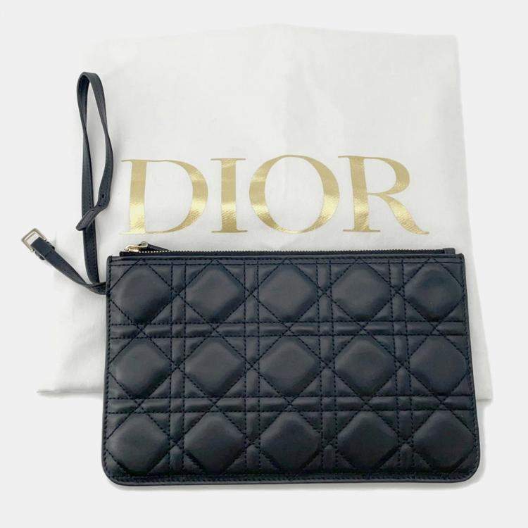 Pre Owned Christian Dior Tote Bag  Macrocannage Toujours  Large  Black
