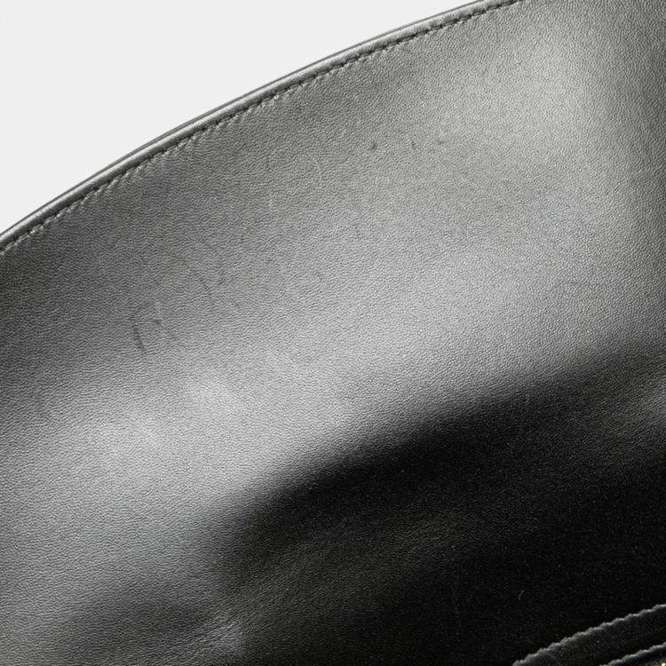 Pre Owned Dior Lady Dior Black Leather Shoulder Bag