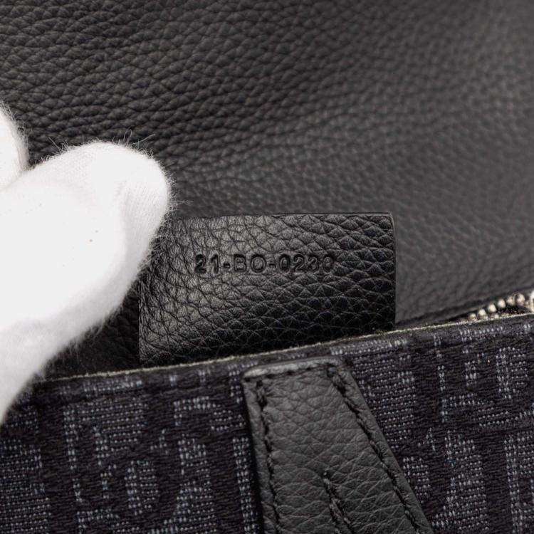 Pre Owned Dior Brown Oblique Canvas Saddle Pouch Crossbody