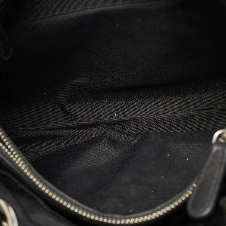 Pre Owned Dior Soft Lady Dior Small Black Cannage Leather Tote