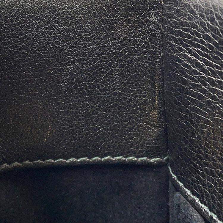 Pre Owned Dior My ABCDior Lady Dior Cannage Small Metallic Gray Lambskin Leather Top Handle Bag