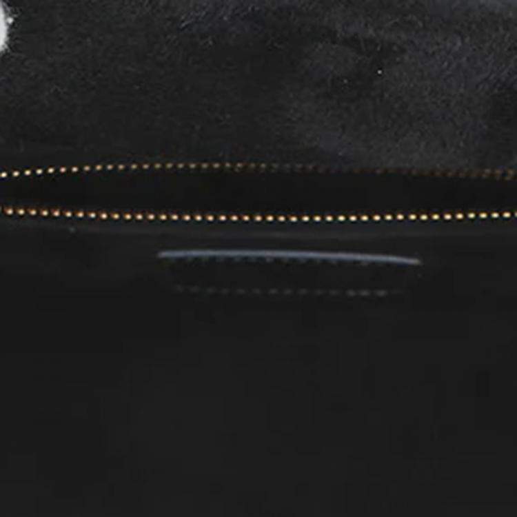 Pre Owned Dior My ABCDior Lady Dior Cannage Small Metallic Gray Lambskin Leather Top Handle Bag