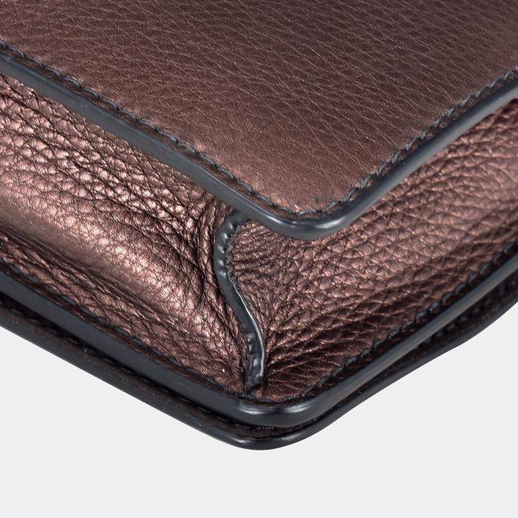 Pre Owned Dior Brown Medium J'Adior Chain Flap