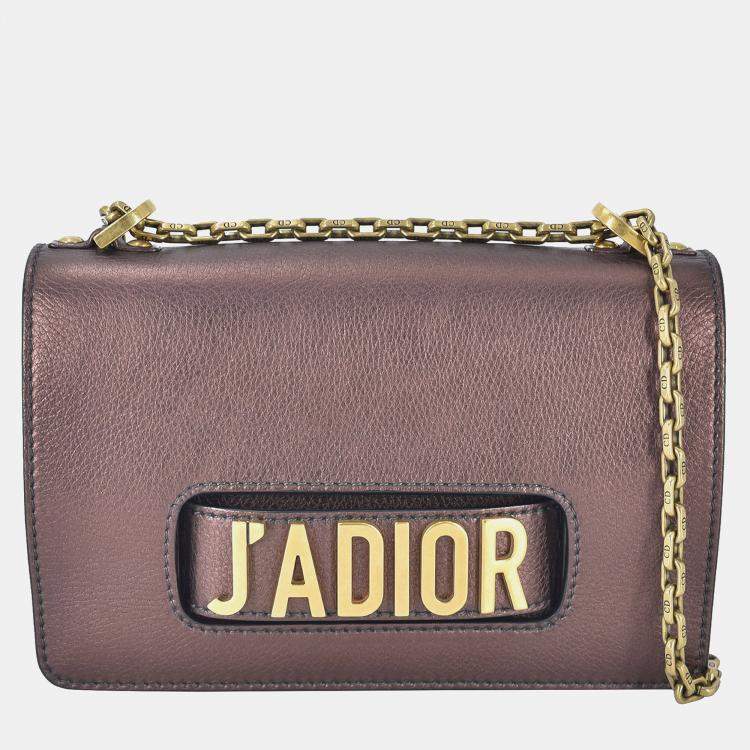Pre Owned Dior Brown Medium J'Adior Chain Flap