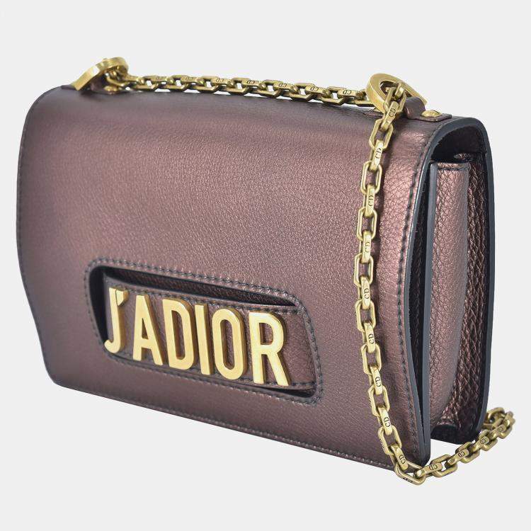 Pre Owned Dior Brown Medium J'Adior Chain Flap