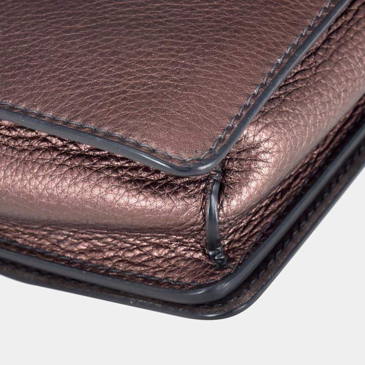 Pre Owned Dior Brown Medium J'Adior Chain Flap