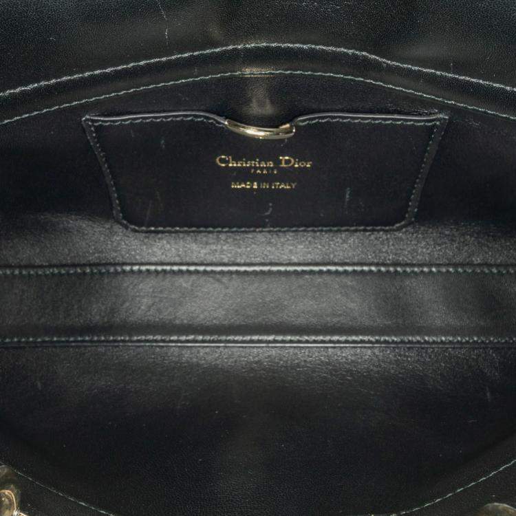 Pre Owned Dior Blue Medium Beaded Ribbon Embroidered Floral Lady D Joy