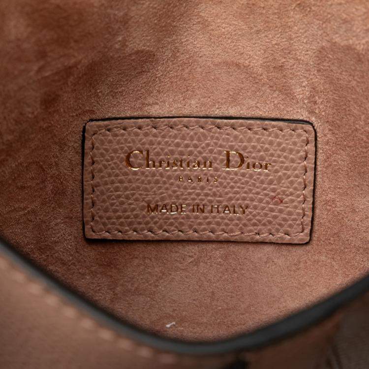 Pre Owned Dior Brown Leather Saddle Belt Bag
