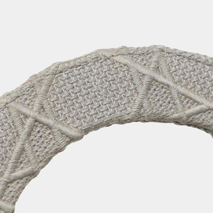 Pre Owned Dior Grey Medium Canvas Cannage Lady D Lite