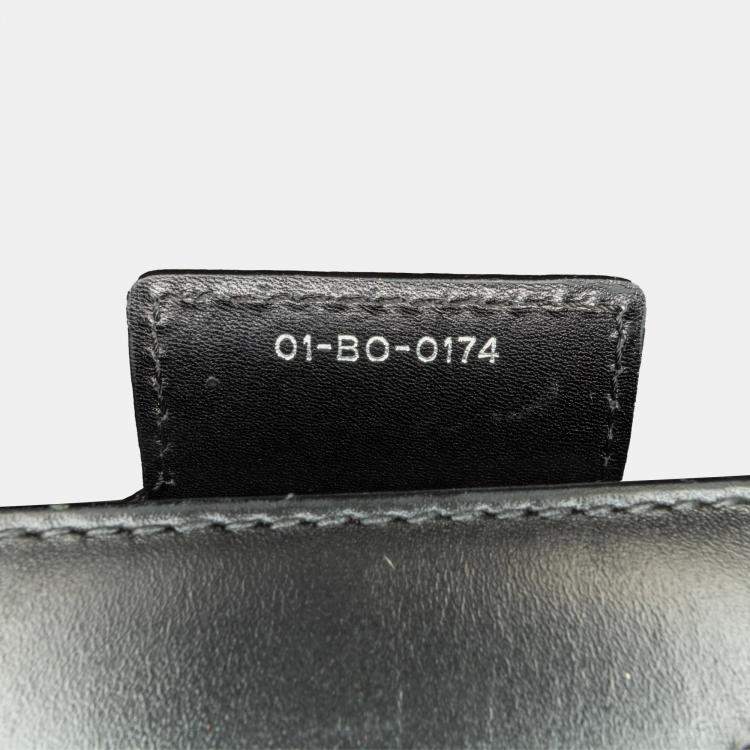 Pre Owned Dior Black Medium Calfskin Pockets Lady Dior