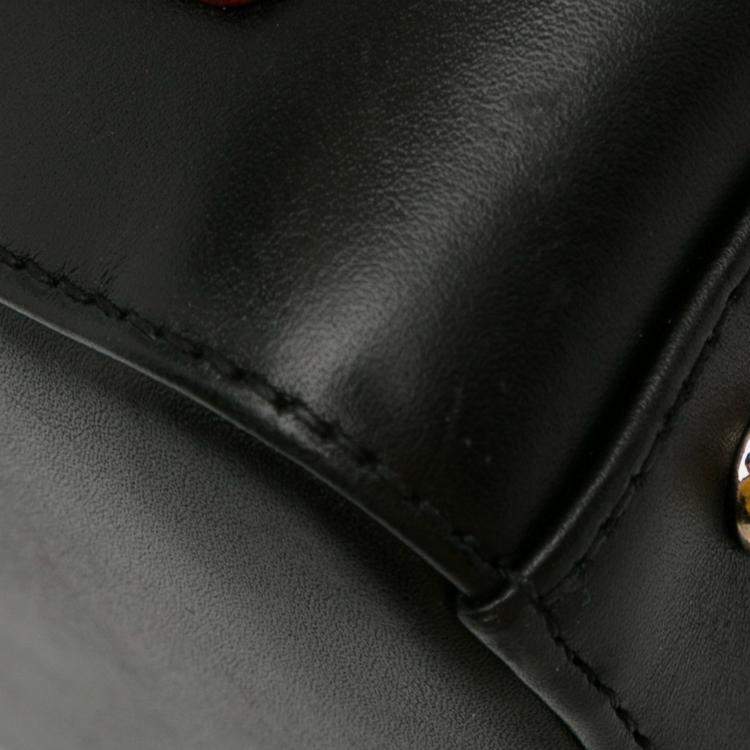 Pre Owned Dior Black Medium Calfskin Pockets Lady Dior