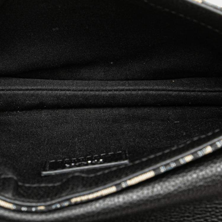 Pre Owned Dior Blue Oblique Canvas Saddle Messenger Bag