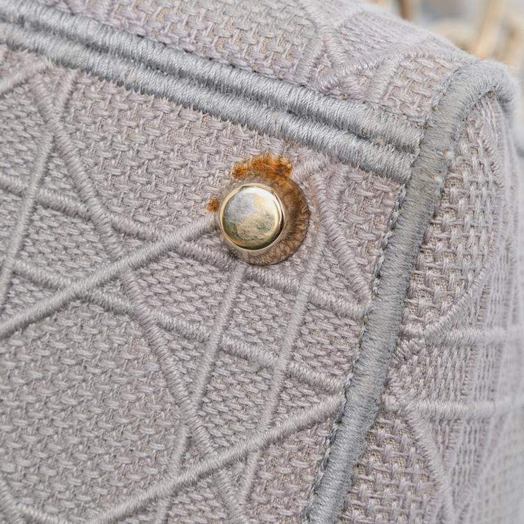 Pre Owned Dior Medium Canvas Cannage Lady D Lite