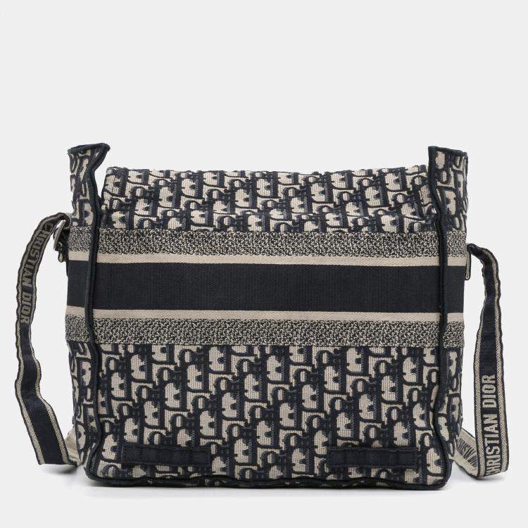 Pre Owned Dior Blue Oblique Diorcamp