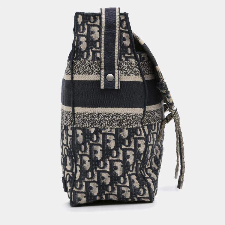 Pre Owned Dior Blue Oblique Diorcamp