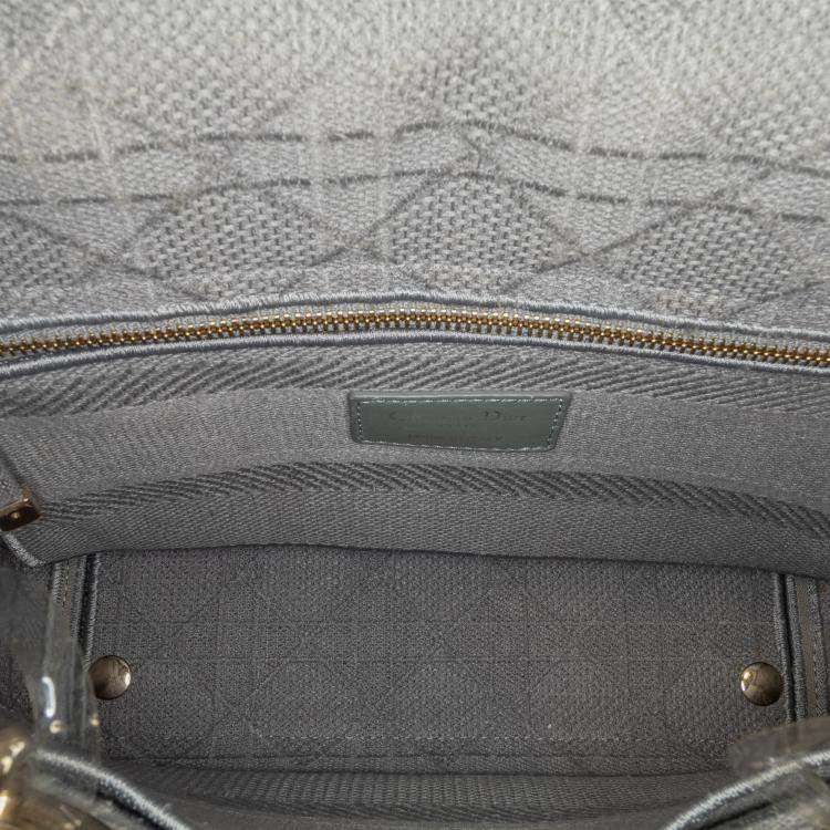 Pre Owned Dior Medium Canvas Cannage Lady D Lite