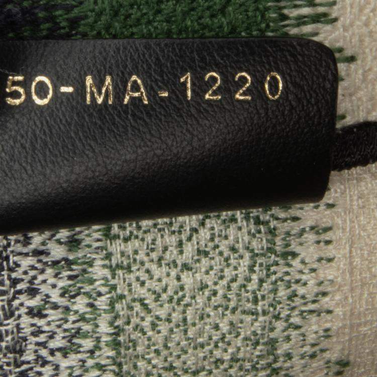 Pre Owned Dior Yellow Large Striped Book Tote