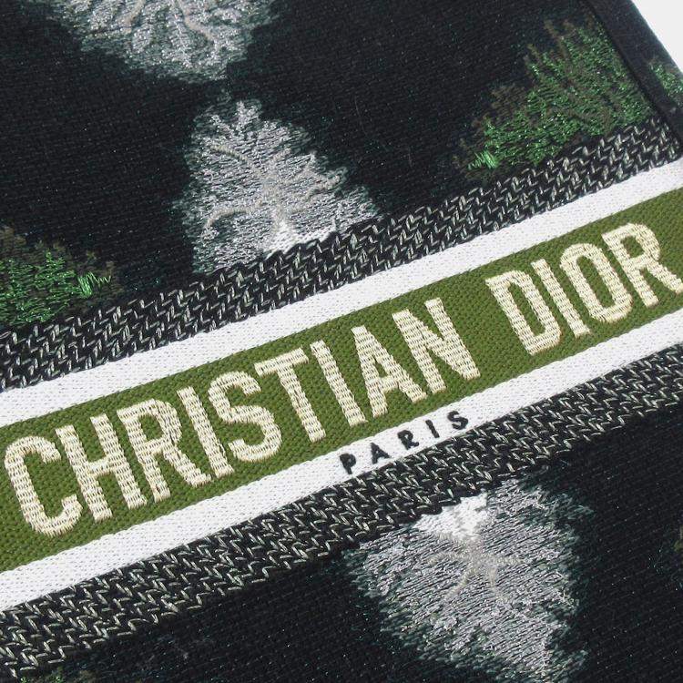 Pre Owned Dior Green Tie Dye Vertical Book Tote