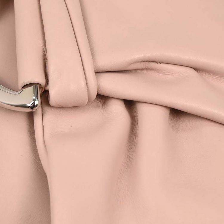 Pre Owned Dior Demi Lune Pink Leather Shoulder Bag