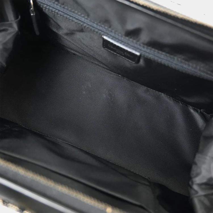 Pre Owned Dior Trotter Black Canvas Shoulder Bag