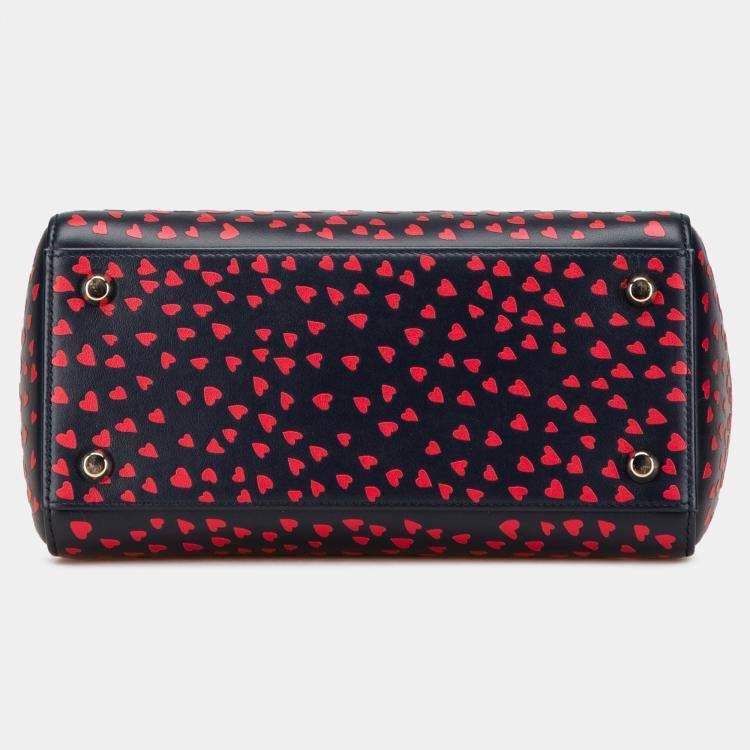 Pre Owned Dior Blue Medium Calfskin I Love Paris Lady Dior