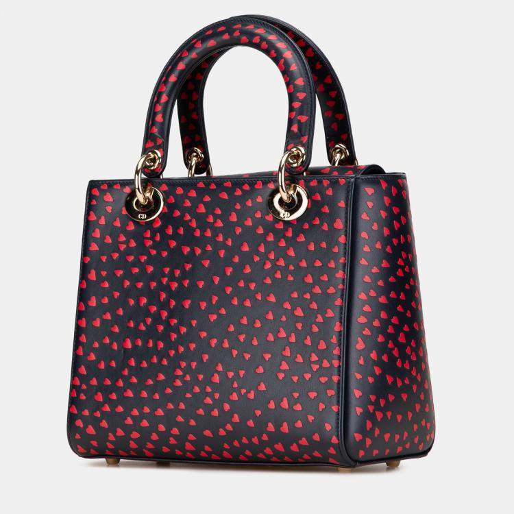 Pre Owned Dior Blue Medium Calfskin I Love Paris Lady Dior