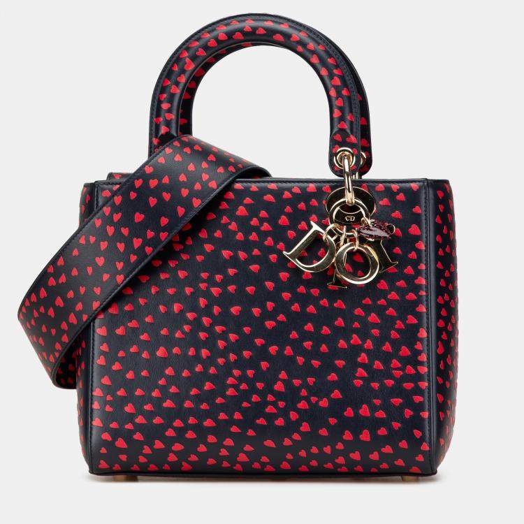 Pre Owned Dior Blue Medium Calfskin I Love Paris Lady Dior