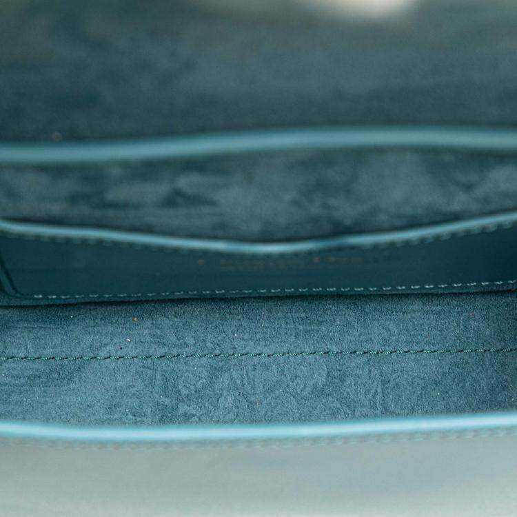 Pre Owned Dior Blue Calfskin Bobby East West Crossbody