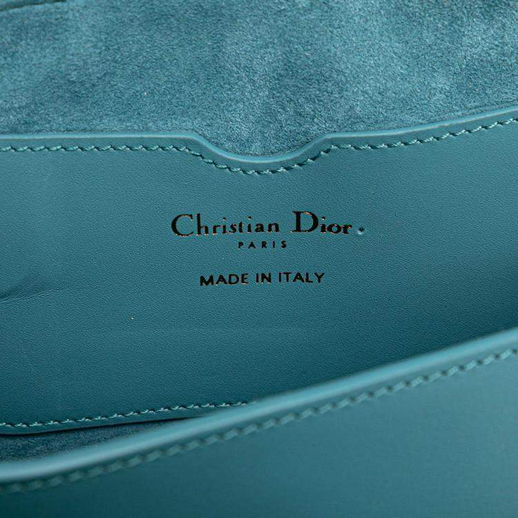 Pre Owned Dior Blue Calfskin Bobby East West Crossbody