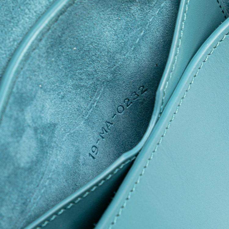 Pre Owned Dior Blue Calfskin Bobby East West Crossbody