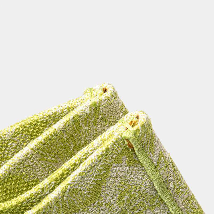 Pre Owned Dior Green Medium Canvas Embroidered Dioriviera Toile De Jouy Book Tote