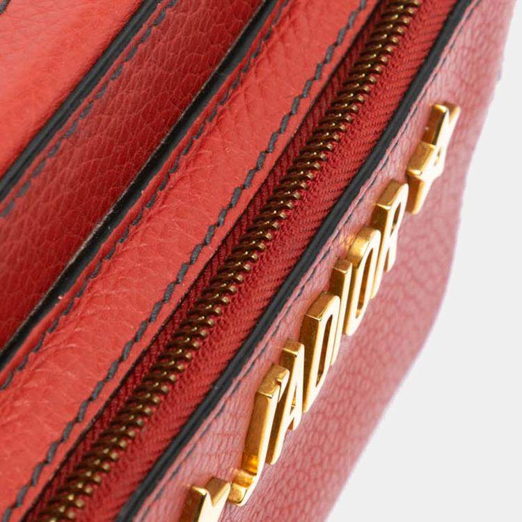 Pre Owned Dior Red Leather JAdior Camera Bag