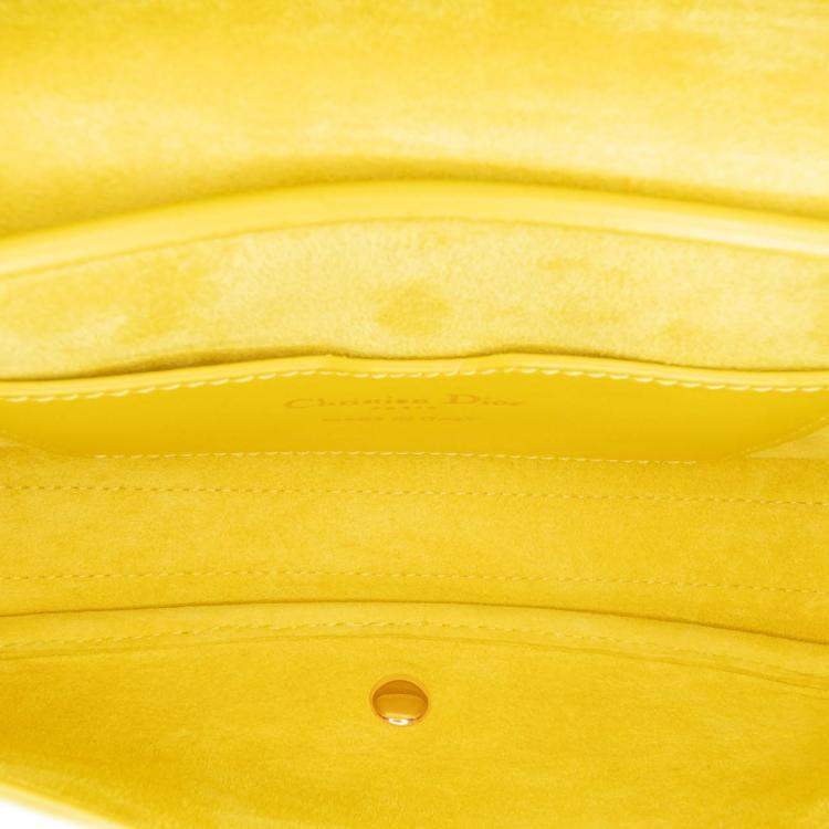 Pre Owned Dior Yellow Calfskin Bobby East West Crossbody