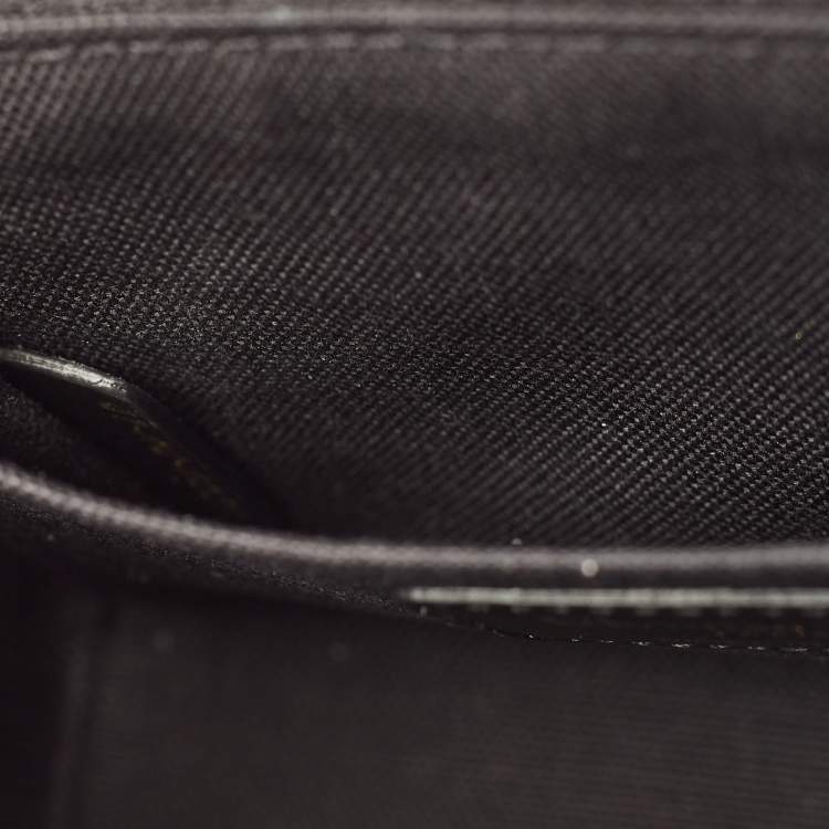 Pre Owned Dior Black Oblique Canvas and Leather 30 Montaigne Box Bag