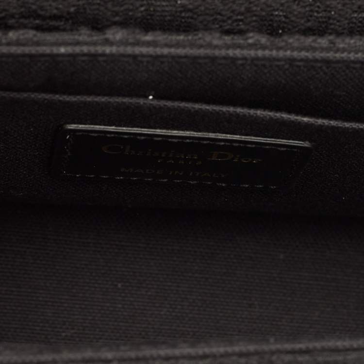 Pre Owned Dior Black Oblique Canvas and Leather 30 Montaigne Box Bag