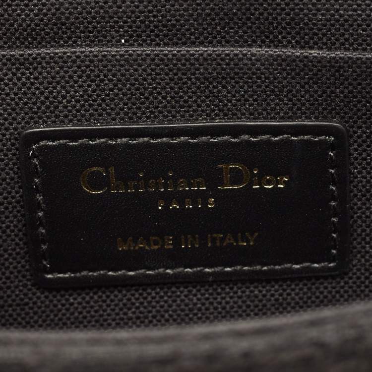 Pre Owned Dior Black Oblique Canvas and Leather 30 Montaigne Box Bag