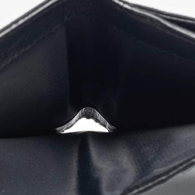 Pre Owned Dior Black Oblique Nylon French Wallet